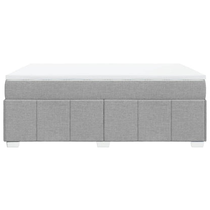 Giroletto a Molle con Materasso Grigio Chiaro 140x190cm Tessuto | homemem39