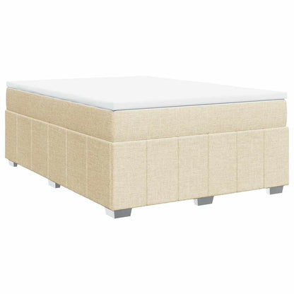 Giroletto a Molle con Materasso Crema 140x19 cm in Tessuto | homemem39