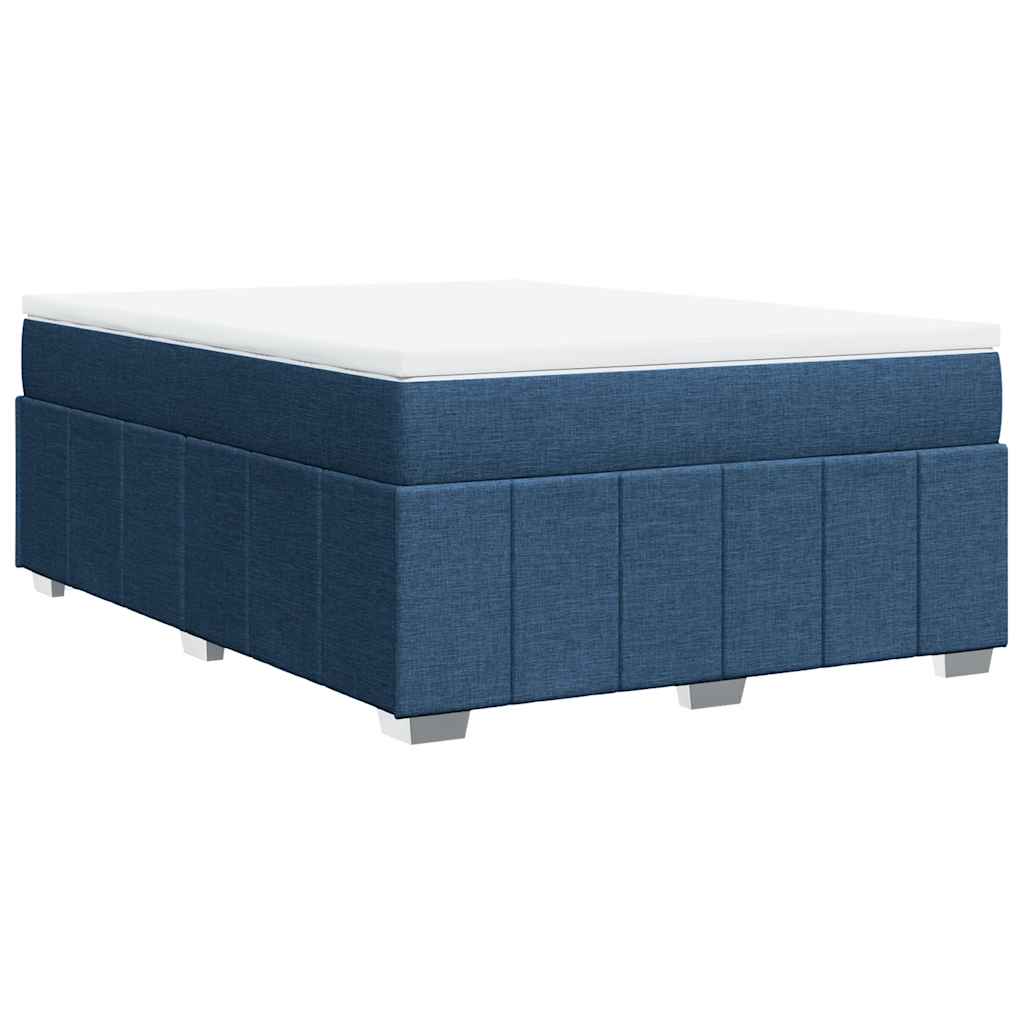Giroletto a Molle con Materasso Blu 140x190 cm in Tessuto | homemem39