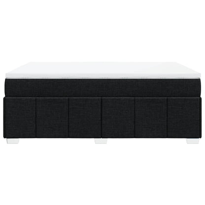 Giroletto a Molle con Materasso Nero 160x200 cm in Tessuto | homemem39