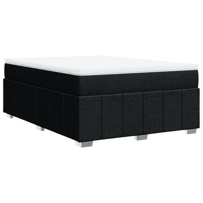 Giroletto a Molle con Materasso Nero 160x200 cm in Tessuto | homemem39