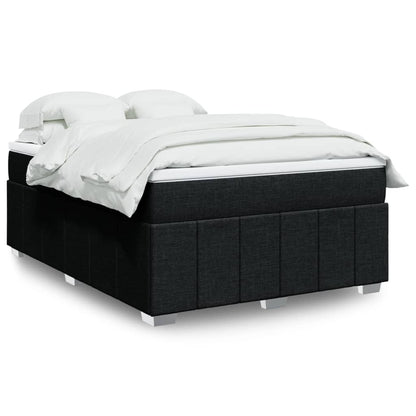Giroletto a Molle con Materasso Nero 160x200 cm in Tessuto | homemem39
