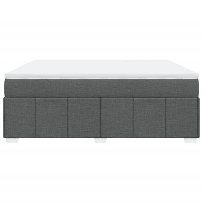 Giroletto a Molle con Materasso Grigio Scuro 180x200 cm Tessuto - homemem39