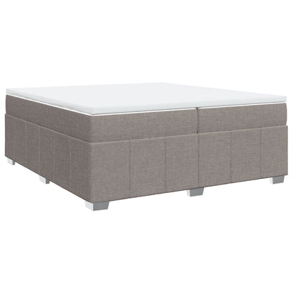 Giroletto a Molle con Materasso Tortora 200x200 cm in Tessuto | homemem39