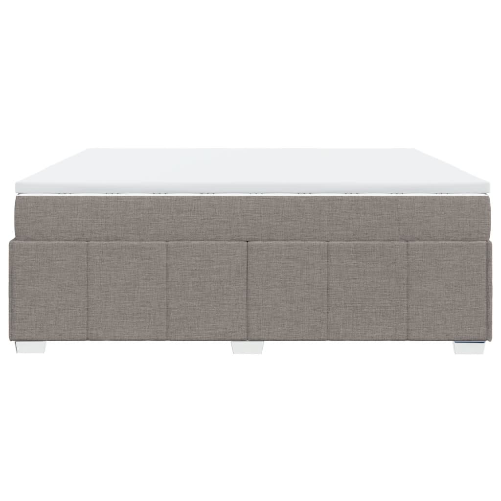 Giroletto a Molle con Materasso Tortora 200x200 cm in Tessuto | homemem39