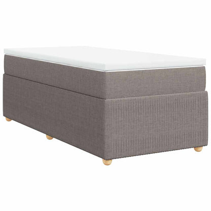 Giroletto a Molle con Materasso Tortora 90x190 cm in Tessuto | homemem39