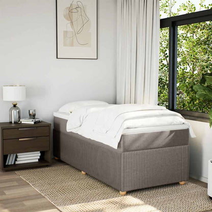 Giroletto a Molle con Materasso Tortora 90x190 cm in Tessuto | homemem39