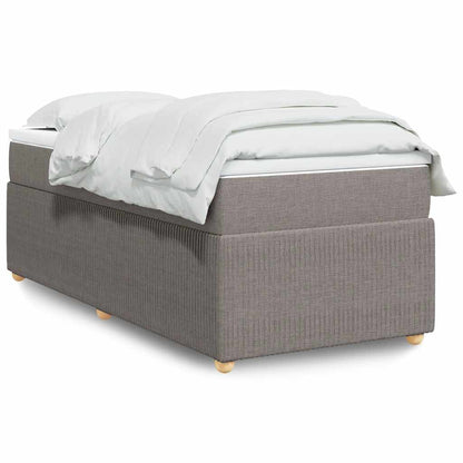 Giroletto a Molle con Materasso Tortora 90x190 cm in Tessuto | homemem39