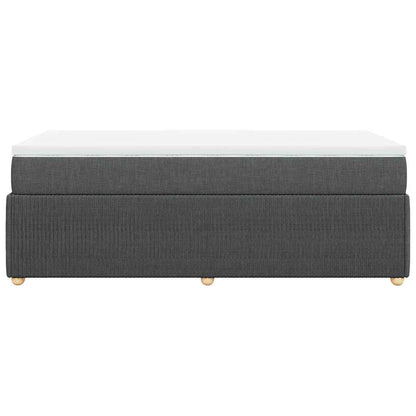 Giroletto a Molle con Materasso Grigio Scuro 90x200 cm Tessuto | homemem39