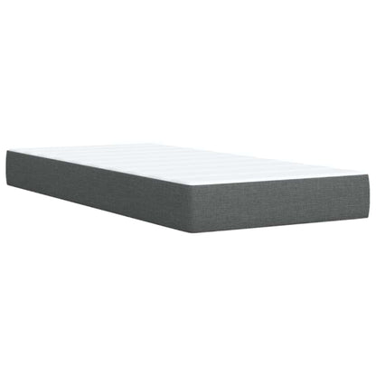Giroletto a Molle con Materasso Grigio Scuro 90x200 cm Tessuto | homemem39