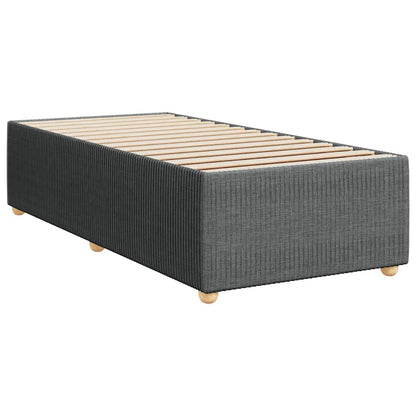 Giroletto a Molle con Materasso Grigio Scuro 100x200 cm Tessuto | homemem39