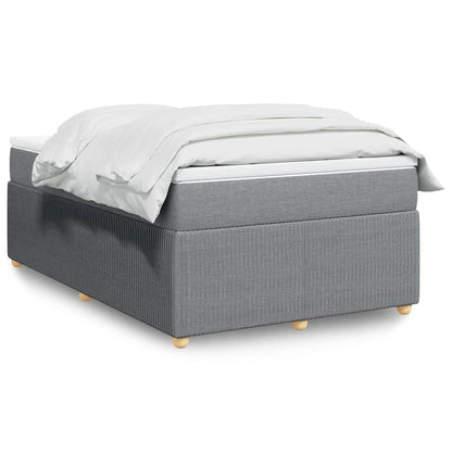 Giroletto a Molle con Materasso Grigio Chiaro 120x200cm Tessuto | homemem39