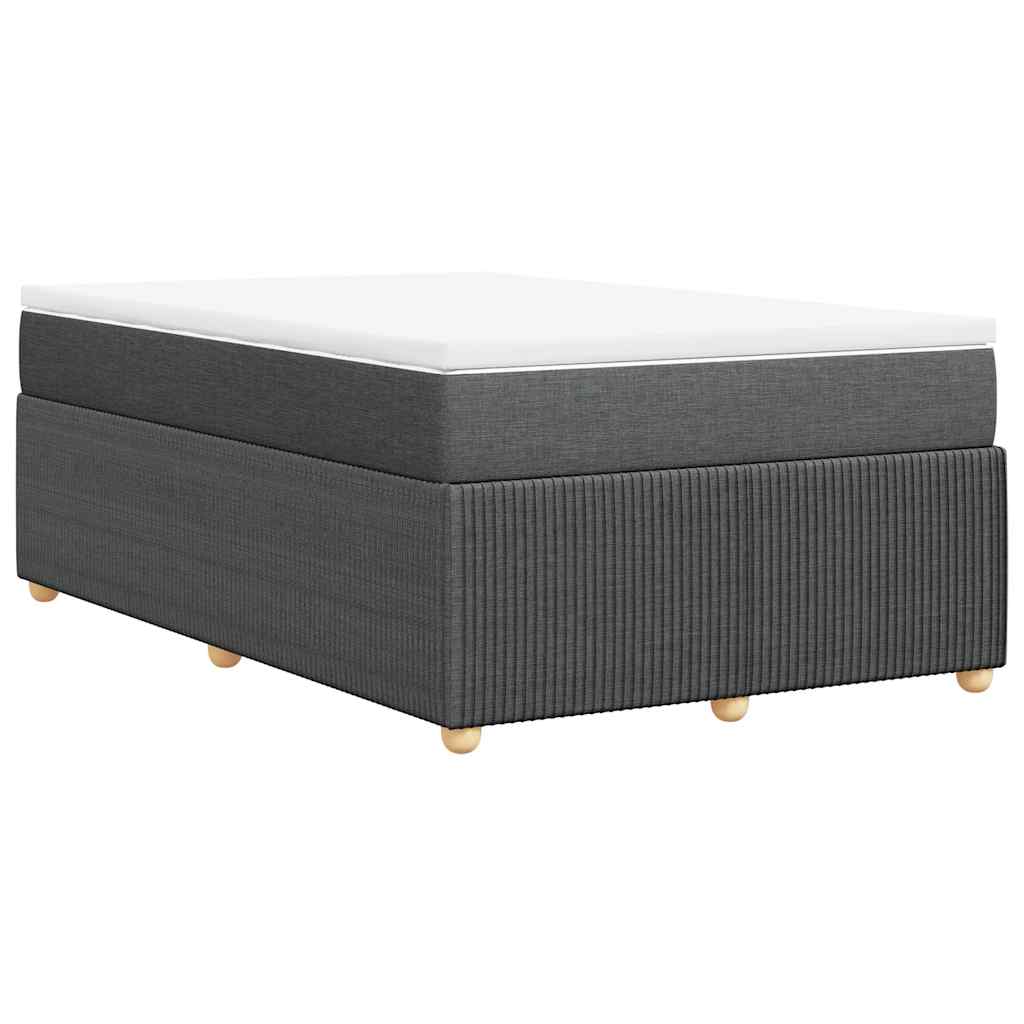 Giroletto a Molle con Materasso Grigio Scuro 120x200 cm Tessuto | homemem39