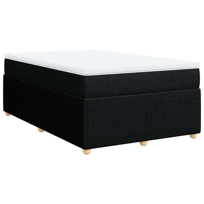 Giroletto a Molle con Materasso Nero 120x200 cm in Tessuto | homemem39