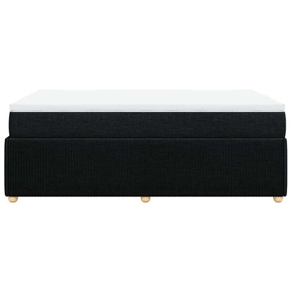 Giroletto a Molle con Materasso Nero 120x200 cm in Tessuto | homemem39