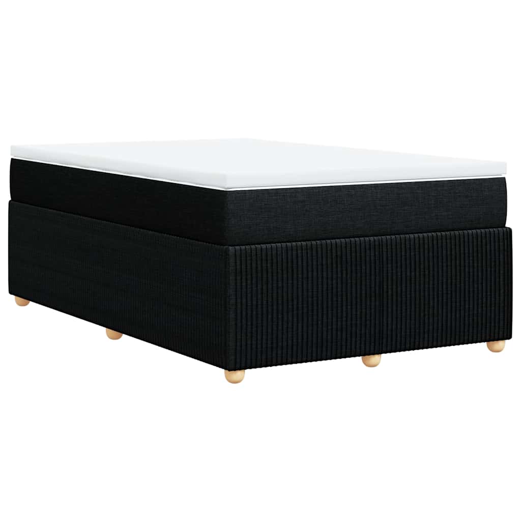 Giroletto a Molle con Materasso Nero 120x200 cm in Tessuto | homemem39