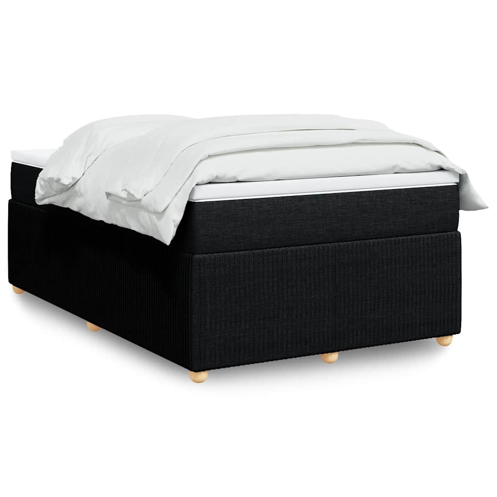 Giroletto a Molle con Materasso Nero 120x200 cm in Tessuto | homemem39