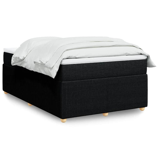 Giroletto a Molle con Materasso Nero 120x200 cm in Tessuto | homemem39