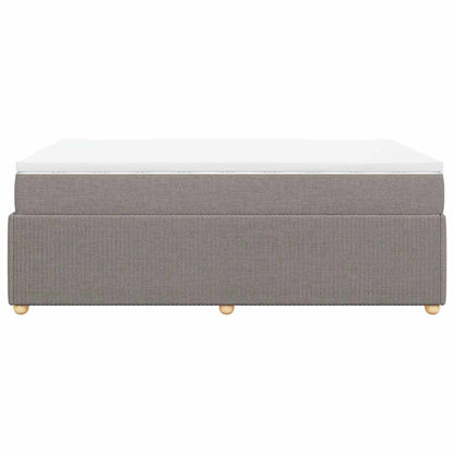 Giroletto a Molle con Materasso Tortora 120x200 cm in Tessuto | homemem39
