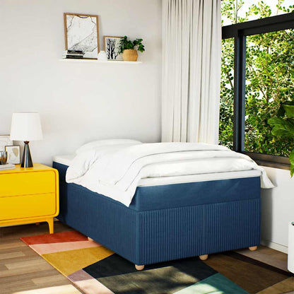 Giroletto a Molle con Materasso Blu 120x200 cm in Tessuto | homemem39