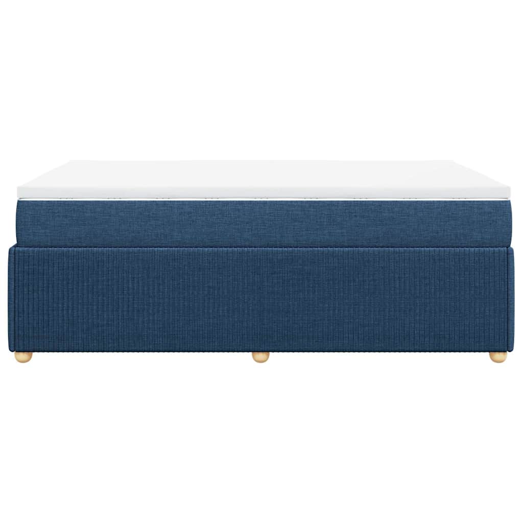 Giroletto a Molle con Materasso Blu 120x200 cm in Tessuto | homemem39