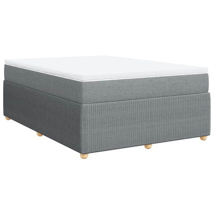 Giroletto a Molle con Materasso Grigio Chiaro 140x190cm Tessuto | homemem39