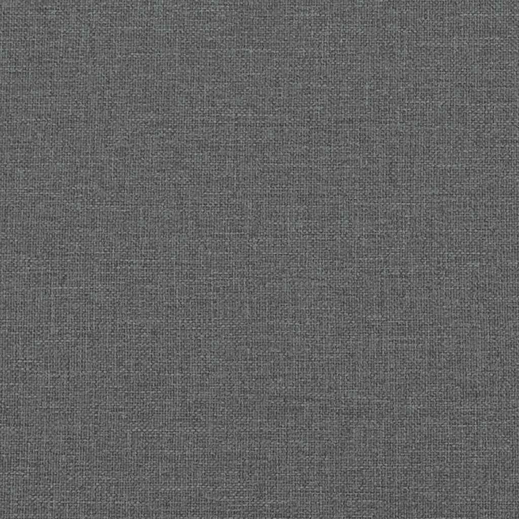 Giroletto a Molle con Materasso Grigio Scuro 140x190 cm Tessuto - homemem39