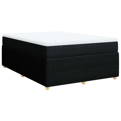 Giroletto a Molle con Materasso Nero 140x190 cm in Tessuto | homemem39