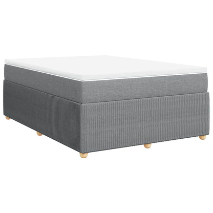 Giroletto a Molle con Materasso Grigio Chiaro 140x200cm Tessuto | homemem39