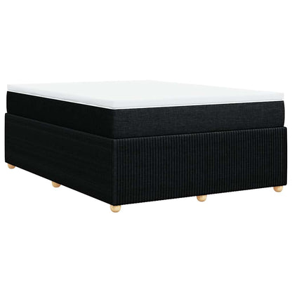 Giroletto a Molle con Materasso Nero 140x200 cm in Tessuto | homemem39