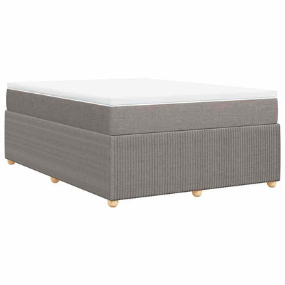 Giroletto a Molle con Materasso Tortora 140x200 cm in Tessuto | homemem39