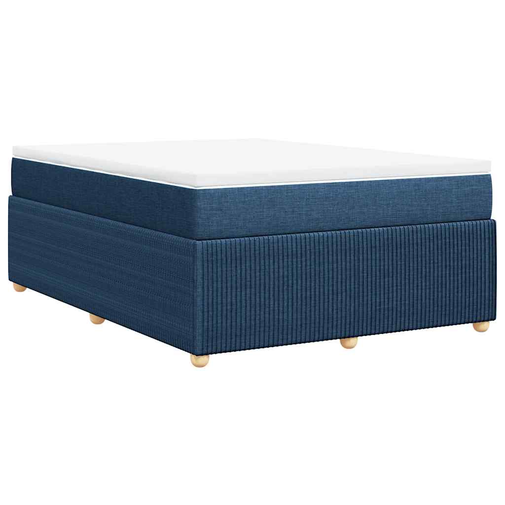 Giroletto a Molle con Materasso Blu 140x200 cm in Tessuto | homemem39