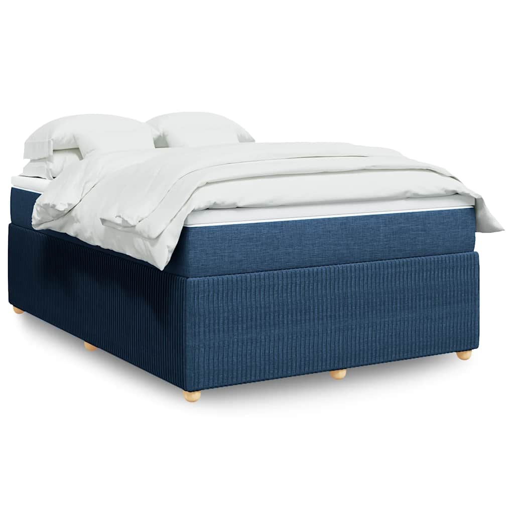 Giroletto a Molle con Materasso Blu 140x200 cm in Tessuto | homemem39