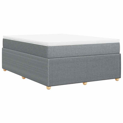 Giroletto a Molle con Materasso Grigio Chiaro 160x200cm Tessuto | homemem39