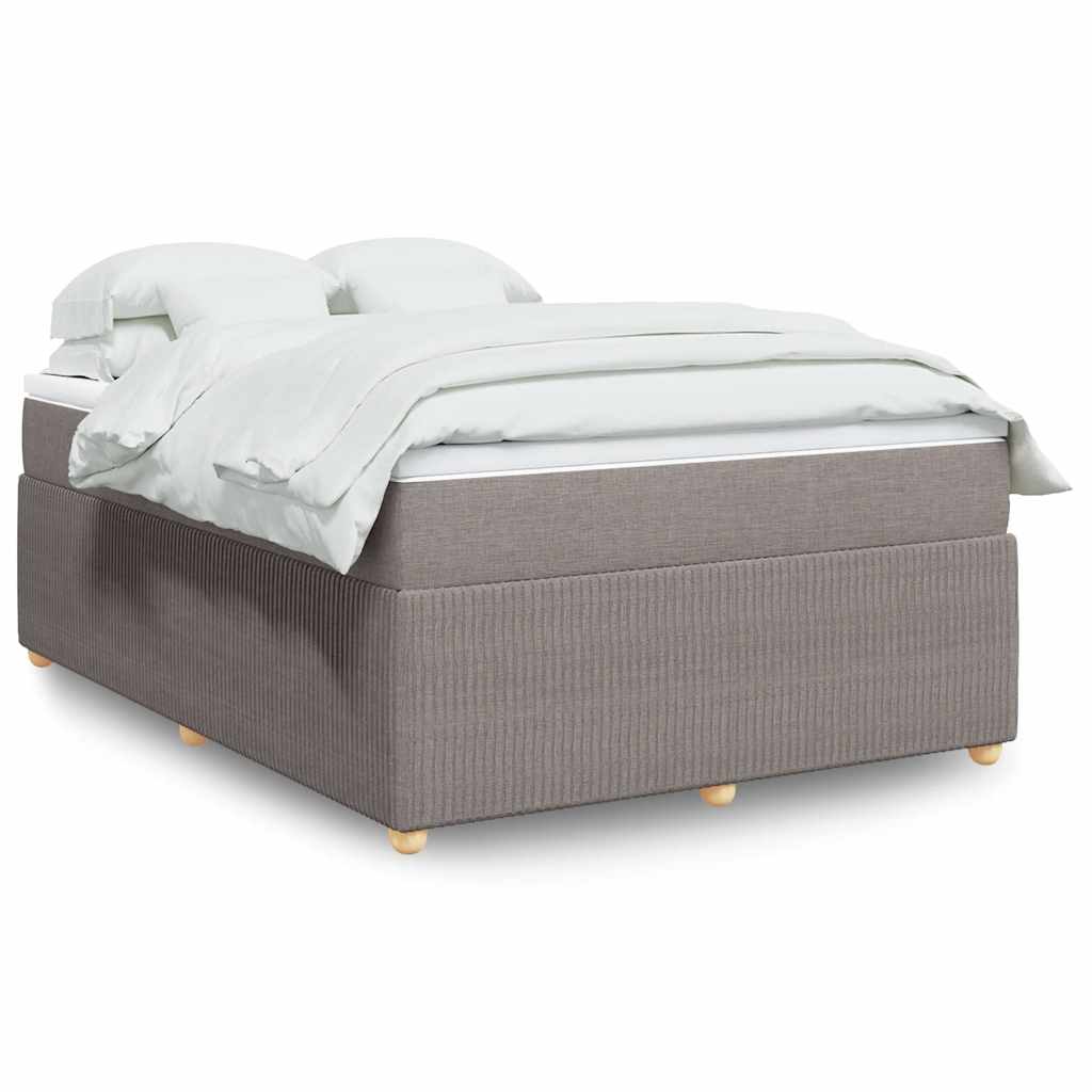 Giroletto a Molle con Materasso Tortora 160x200 cm in Tessuto | homemem39