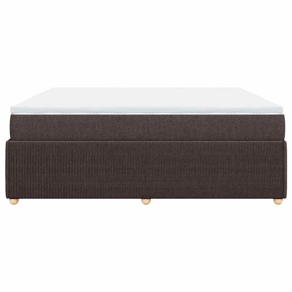 Giroletto a Molle con Materasso Marrone Scuro 180x200cm Tessuto | homemem39