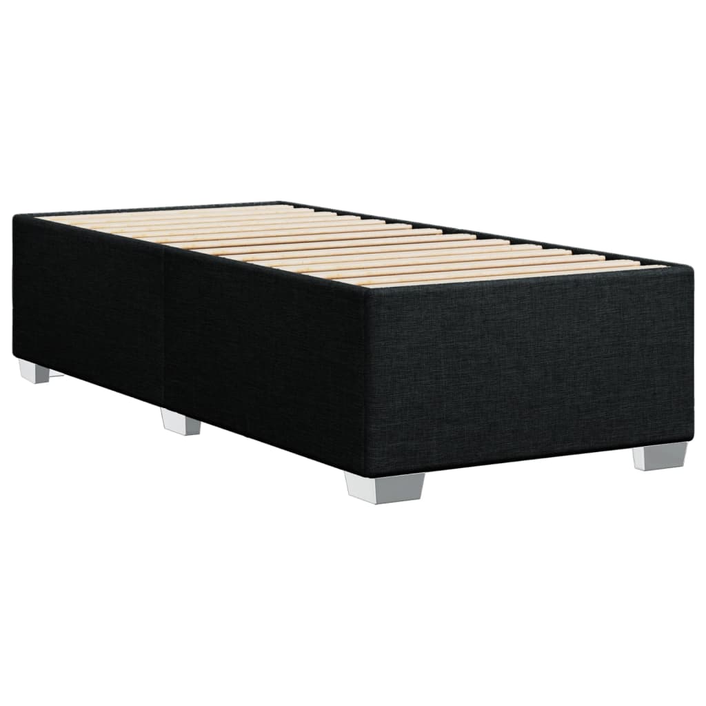 Giroletto a Molle con Materasso Nero 80x200 cm inTessuto | homemem39