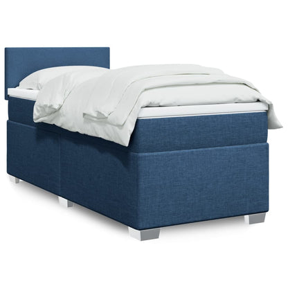 Giroletto a Molle con Materasso Blu 80x200 cm inTessuto | homemem39