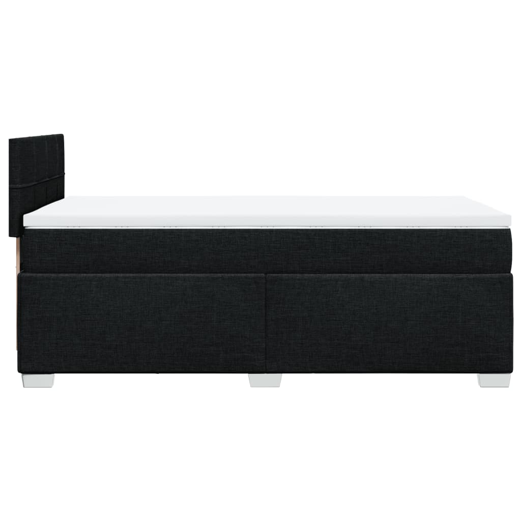 Giroletto a Molle con Materasso Nero 80x200 cm inTessuto | homemem39