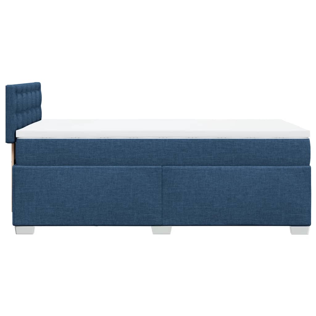 Giroletto a Molle con Materasso Blu 90x190 cm in Tessuto | homemem39