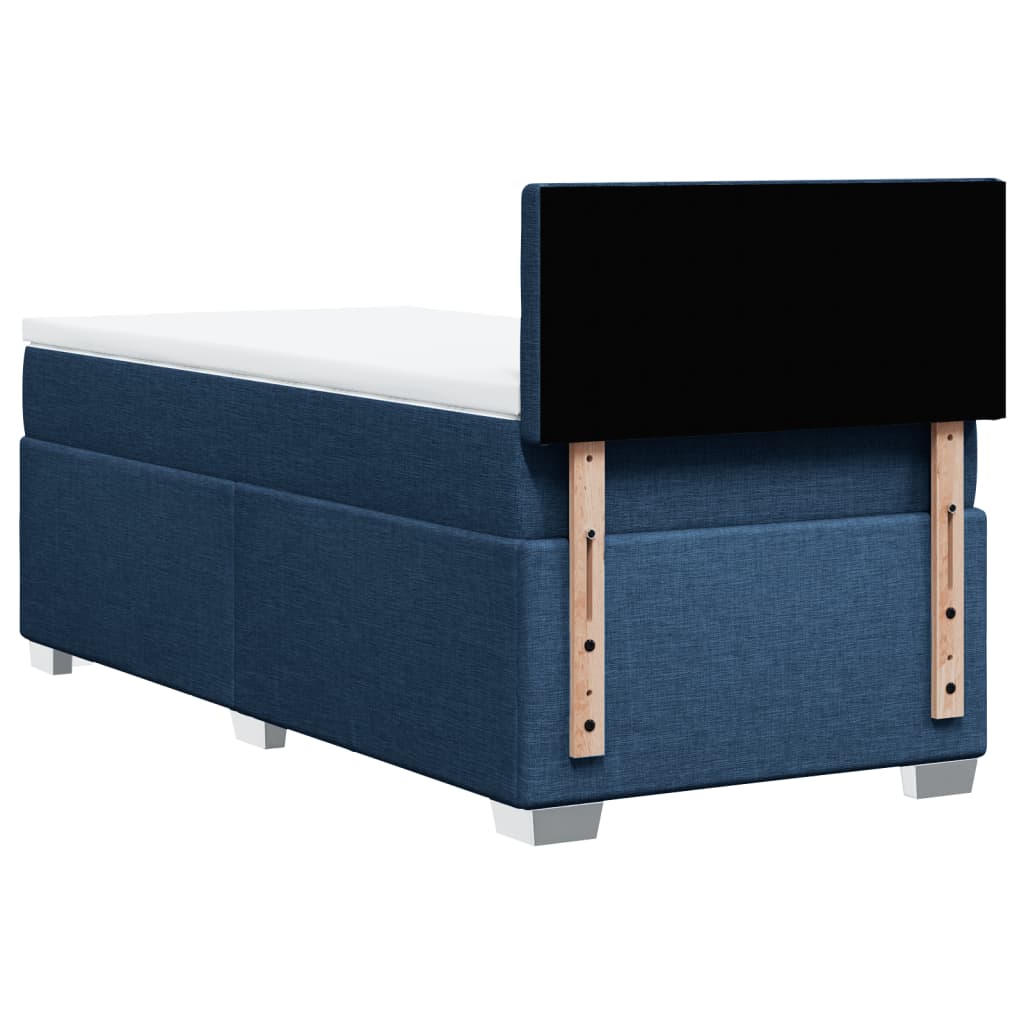 Giroletto a Molle con Materasso Blu 90x190 cm in Tessuto | homemem39