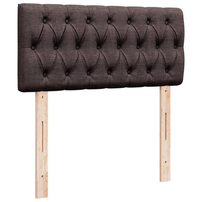 Giroletto a Molle con Materasso Marrone Scuro 100x200cm Tessuto | homemem39