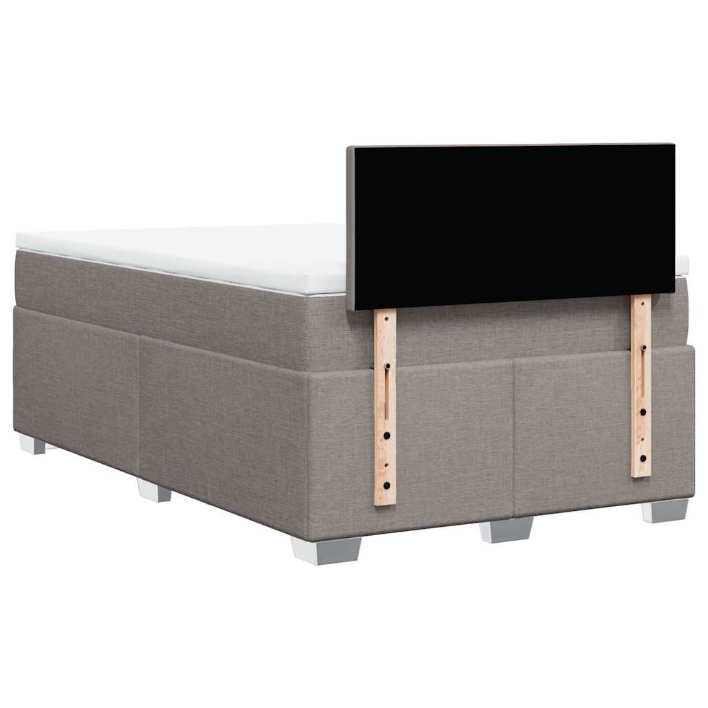 Giroletto a Molle con Materasso Tortora 120x190 cm in Tessuto | homemem39