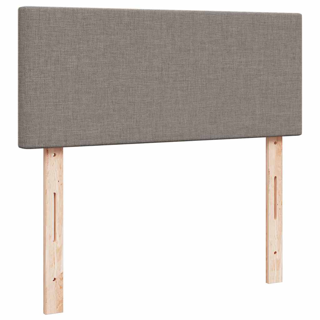 Giroletto a Molle con Materasso Tortora 120x190 cm in Tessuto | homemem39