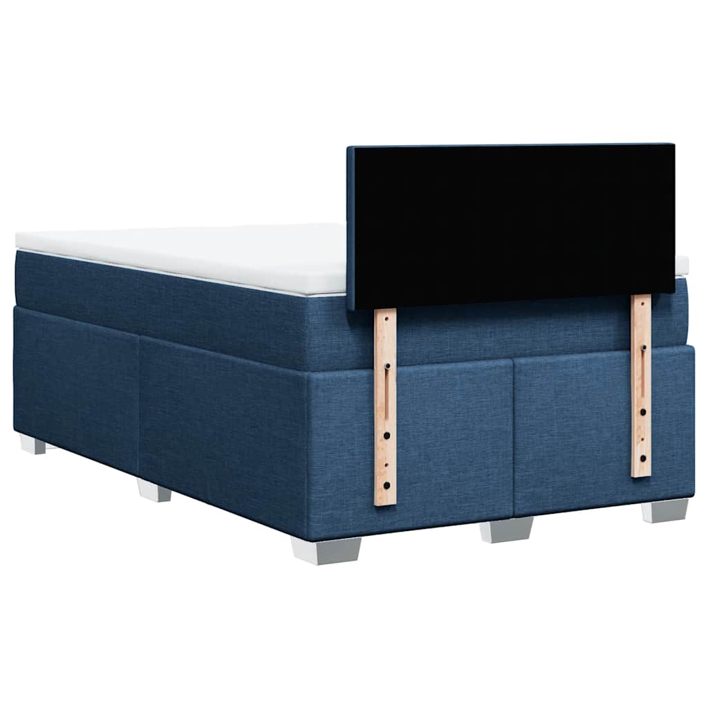 Giroletto a Molle con Materasso Blu 120x190 cm in Tessuto | homemem39