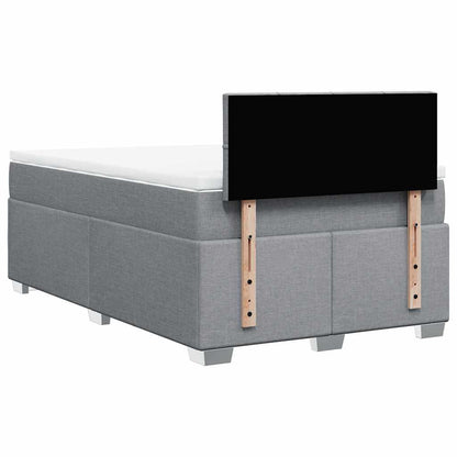 Giroletto a Molle con Materasso Grigio Chiaro 120x190cm Tessuto | homemem39