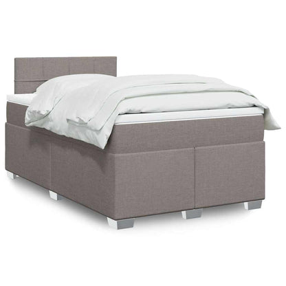 Giroletto a Molle con Materasso Tortora 120x190 cm in Tessuto | homemem39