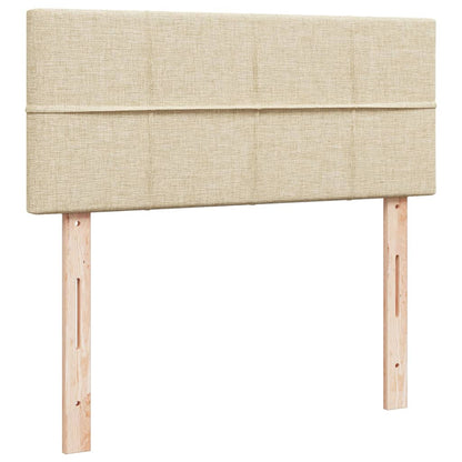Giroletto a Molle con Materasso Crema 120x190 cm in Tessuto | homemem39