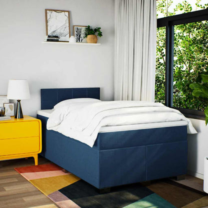 Giroletto a Molle con Materasso Blu 120x190 cm in Tessuto | homemem39