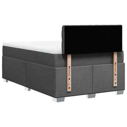 Giroletto a Molle con Materasso Grigio Scuro 120x190cm Tessuto | homemem39
